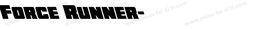 Force Runner字体转换